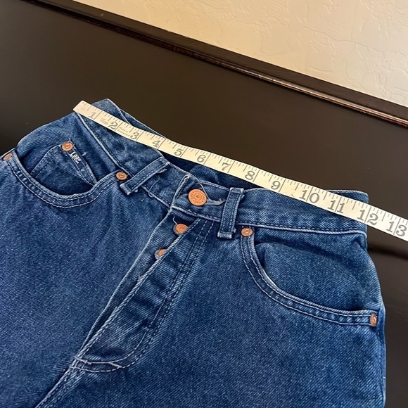 LEE true vintage Union Tag high rise mom jeans, exposed button fly, size 3 MED - Picture 4 of 12
